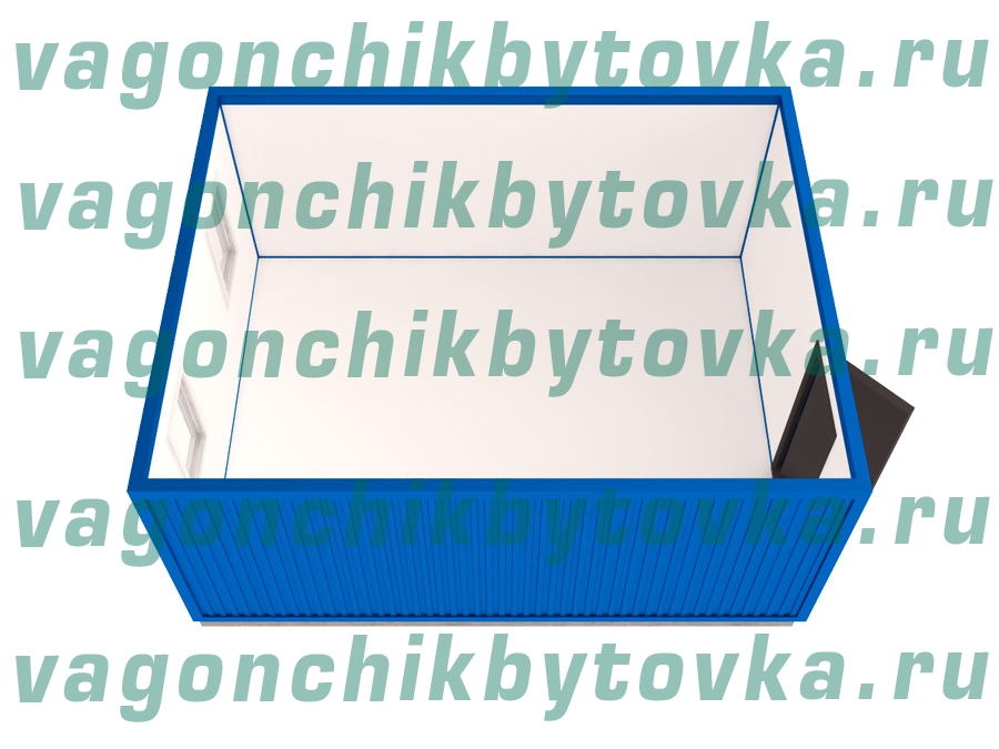 Офисный блок-модуль, из 2-х шт вагончиков-бытовок